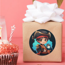 Pegatina de piratas escuetos