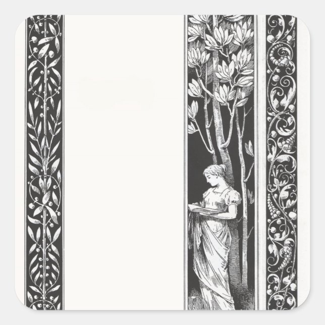 Pegatina de placa de biblioteca (Anverso)