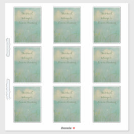 pegatina de placa de biblioteca de 'Kansas'