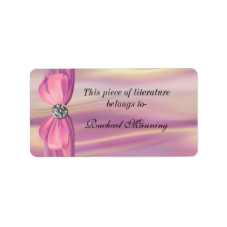 Pegatina de placas satinadas rosadas