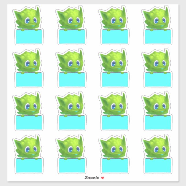 Pegatina De Planner Colorido Con Animal Personaliz (Hoja)