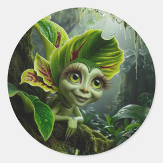 Pegatina de planta tropical