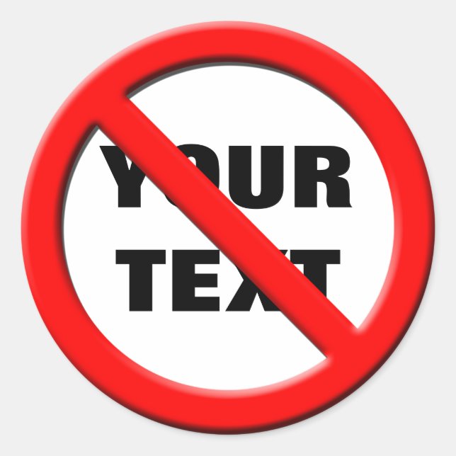 Pegatina de plantilla de símbolo sin Rótulo (Anverso)