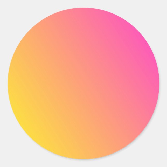 Pegatina de plantilla en blanco de degradado amari (Anverso)