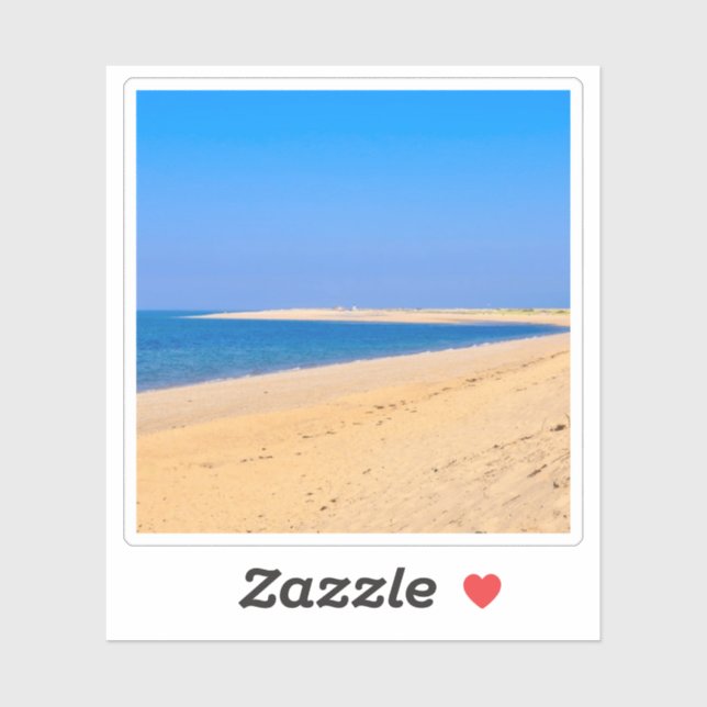 pegatina de playa de wellness (Hoja)