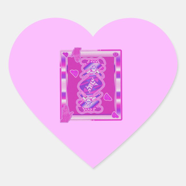 pegatina de playa queen heart (Anverso)