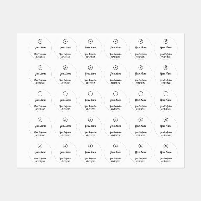 Pegatina de plaza de invitación (Hoja)