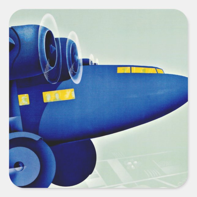 Pegatina de plaza del avión (Anverso)