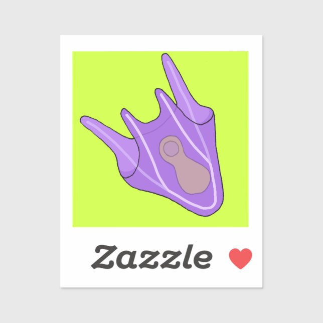 Pegatina de Pluteus (Sea Urchin Larva) (Hoja)