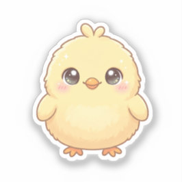 Pegatina de pollita adorable Kawaii