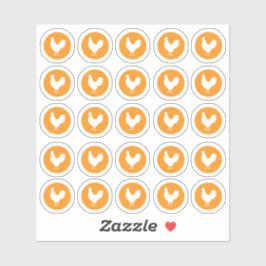 Pegatina de pollo de elección de comida