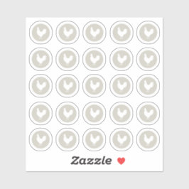 Pegatina de pollo de elección de comida