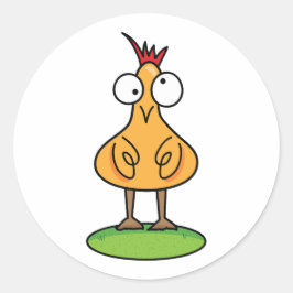 Pegatina de pollo de Silly - Animal de la granja d