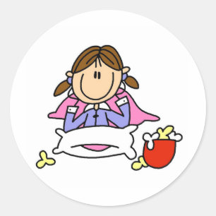 Pegatina De Popcorn Y Pajamas