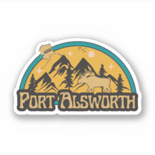 Pegatina de Port Alsworth, Alaska