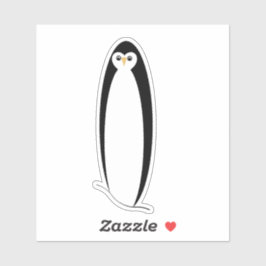 Pegatina de portátiles Cute Pingüino