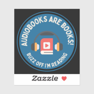Pegatina de portátiles Hi Res Audiobook Lover Squa