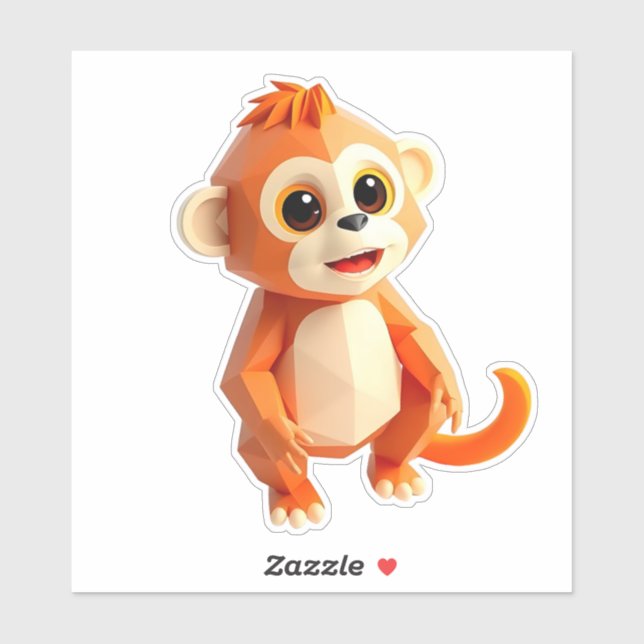 Pegatina de portátiles para monos con bajo coste (Hoja)