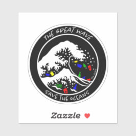 pegatina de portátiles "Save the Oceans" (Negro)