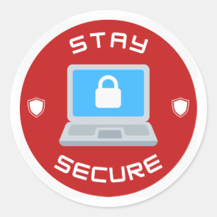 Pegatina de portátiles seguros