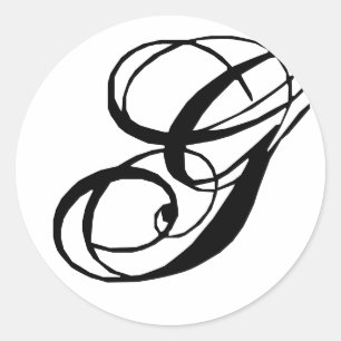 Pegatina de precinto del Boda Monograma G