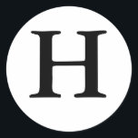 Pegatina de precinto del Boda Monograma H<br><div class="desc">Los Regalos de Monograma tienen una enorme selección de sellos de correo USPS personalizables, pegatinas de sello para sobres, tarjetas de felicitación, camisetas, gorras, botones, imanes y mucho más. Estos monogramas son geniales para enviar invitaciones a bodas, invitaciones a la Fiesta del Aniversario, anuncios de graduación y fiestas de cumpleaños...</div>