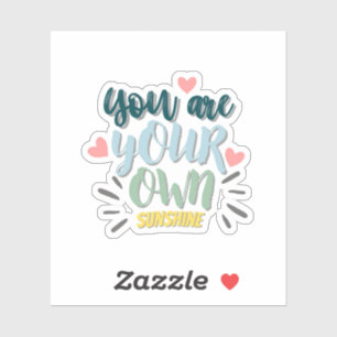 Pegatina de presupuesto inspirador