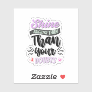 Pegatina de presupuesto inspirador