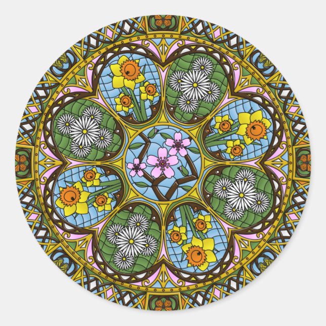 Pegatina de primavera (Anverso)