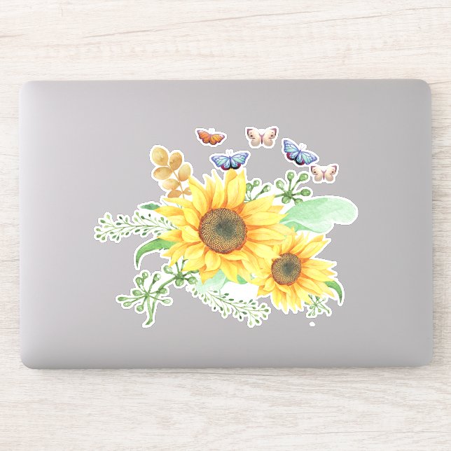 pegatina de primavera de girasol (Ordenador)