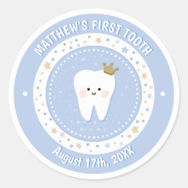 Pegatina de primer hito dental personalizado