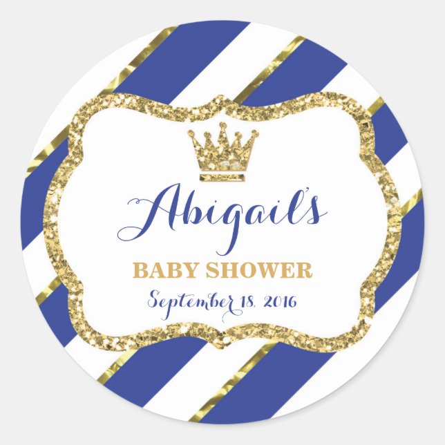 Pegatina de Principito, Purpurina de Burlas Azules (Anverso)