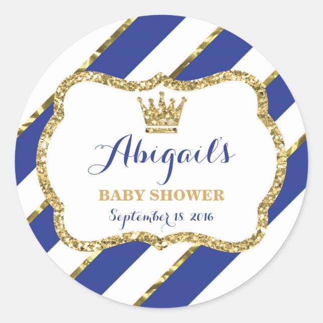 Pegatina de Principito, Purpurina de Burlas Azules (Anverso)