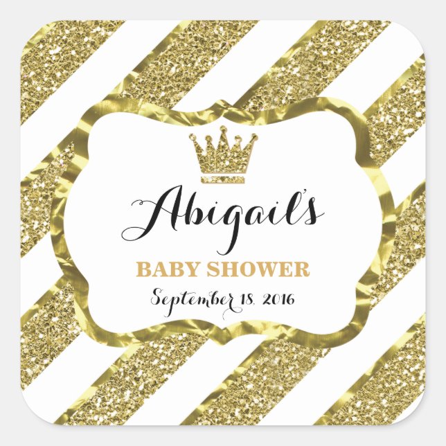 Pegatina de Principito, Purpurina de oro falso y R (Anverso)