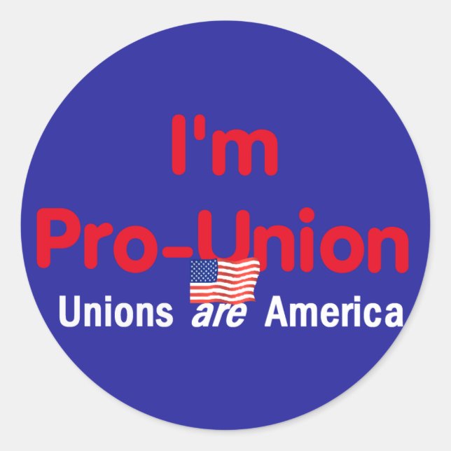 Pegatina de Pro Union (Anverso)