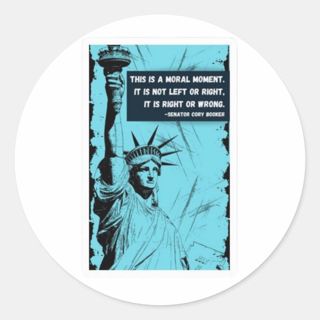 Pegatina de problemas morales (Anverso)