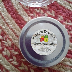 Pegatina de producto de gelatina de Pepper Dulce