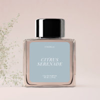 Pegatina de producto elegante con etiqueta de perf