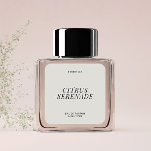 Pegatina de producto elegante con etiqueta de perf
