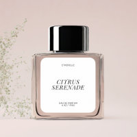 Pegatina de producto elegante con etiqueta de perf