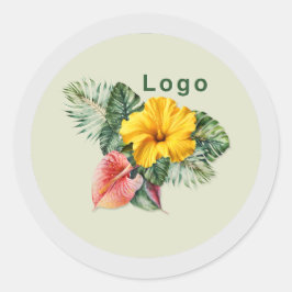 Pegatina de productos de plantilla de logotipo red