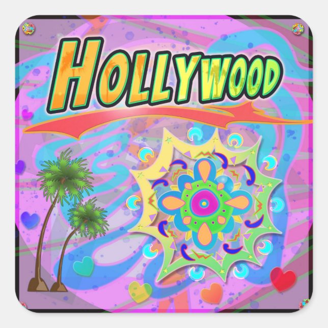 Pegatina de progreso verdadero de Hollywood (Anverso)