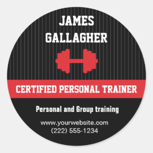 Pegatina de promoción de formadores personales