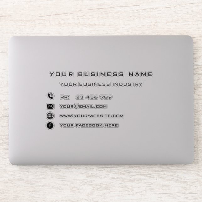 Pegatina de promoción de información de texto de n (Ordenador)