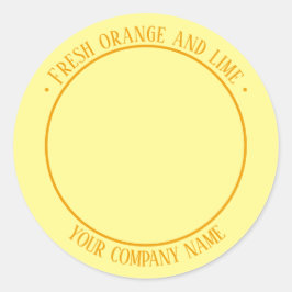 Pegatina de promoción de producto con foto