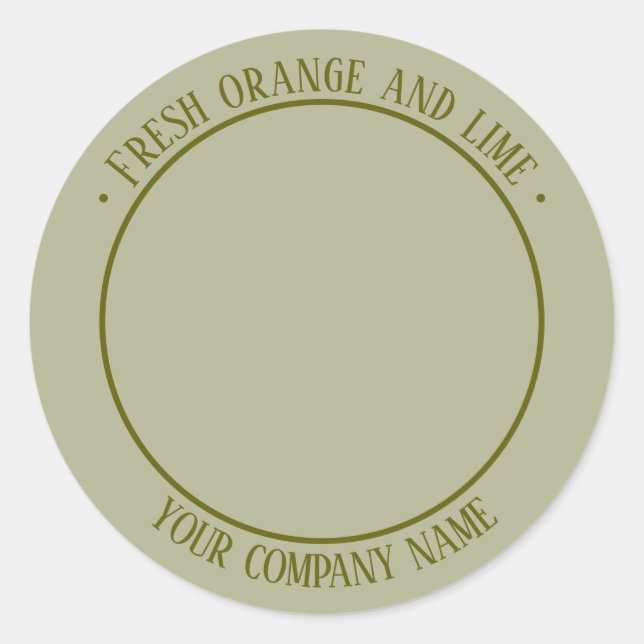 Pegatina de promoción de producto con foto (Anverso)