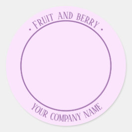 Pegatina de promoción de producto con foto