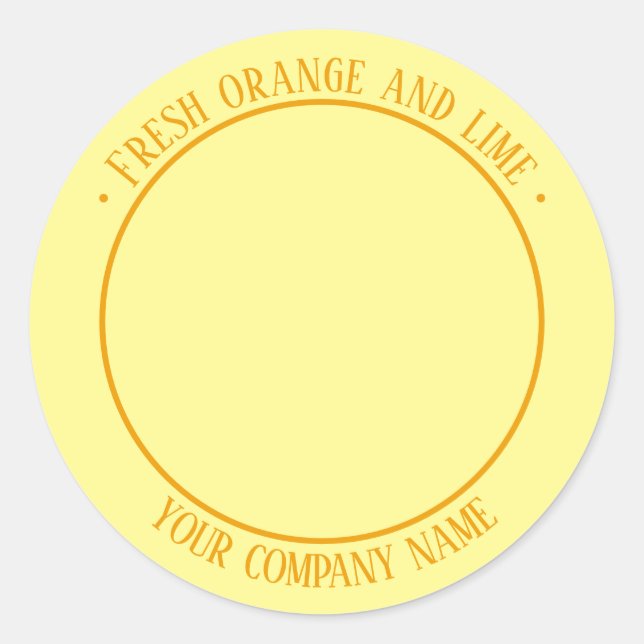 Pegatina de promoción de producto con foto (Anverso)