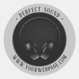 Pegatina de promoción de producto con foto