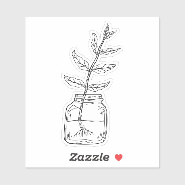 Pegatina de propagación de recorte de planta (Hoja)